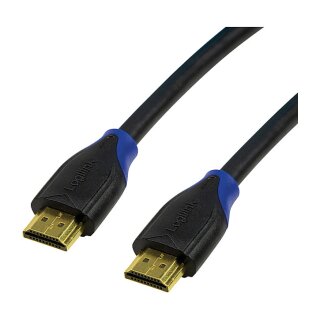 Logilink HDMI-Kabel Ethernet High Speed. 4K2K/60Hz.1.00m sw. bulk