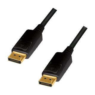 Logilink DisplayPort-Kabel.DP/M zu DP/M.4K/60Hz.CCS.Black.3m