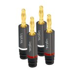 Logilink Audio-Bananenstecker für Selbstmontage (4...