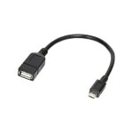 Logilink USB Kabel A -> micro B Bu/St 0.20m sw OTG