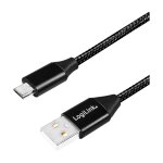 Logilink USB 2.0 Kabel zu Micro-USB Stecker 0,3m sw