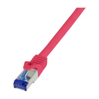 Logilink Patchkabel Ultraflex, Cat.6A, S/FTP, rot, 0,5 m