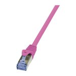 LogiLink Patchkabel, Kat. 6A, S/FTP, 5,0 m, pink...