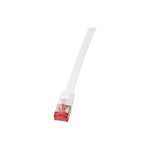 Logilink Flachpatchkabel RJ45 U/FTP Cat6A 10,0m weiß