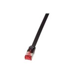 Logilink Flachpatchkabel 2xRJ45 U/FTP Cat6A 5.00m schwarz