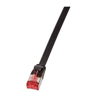 Logilink Flachpatchkabel 2xRJ45 U/FTP Cat6A 15.0m schwarz