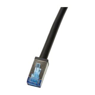 Logilink Outdoor PE Patchkabel CAT.6A S/FTP, schwarz, 50,0m