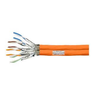Logilink Verlegekabel S/FTP Cat7 AWG23 1000MHz,orange,duplex