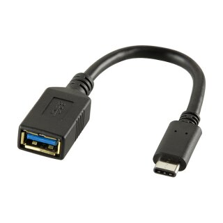 Logilink Adapter USB-A(f)/Type-C (m) 0,15cm schwarz