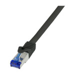 Logilink Patchkabel Ultraflex, Cat.6A, S/FTP, schwarz, 50 m