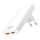Logilink USB Steckdosenadapter 1xUSB-A, 1xUSB-C, 65W weiß