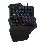 Logilink Einhand-Gaming Tastatur, beleuchtet, schwarz
