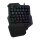 Logilink Einhand-Gaming Tastatur, beleuchtet, schwarz
