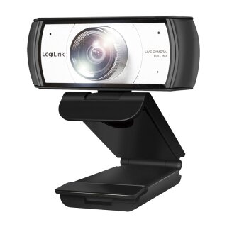 Logilink Webcam 1080p FHD Webcam + Dual-Mikro 120° manu Fok.