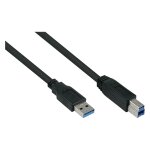 Anschlusskabel USB 3.0 Stecker A an Stecker B, Premium,...