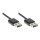 Connections Anschlusskabel USB 2.0 High-Speed EASY A Stecker an EASY A Stecker, schwarz, 3m