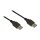 Connections Anschlusskabel USB 2.0 Stecker A an Stecker A, schwarz, 0,5m