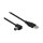 Connections Anschlusskabel USB 2.0 Stecker A an Stecker B nach unten gewinkelt, 3m