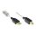 Connections Anschlusskabel USB 2.0 Stecker A an Stecker B, High Quality mit Ferritkern und Goldkontakten, transparent, 5m