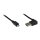 Connections Anschlusskabel USB 2.0 EASY Stecker A gewinkelt an Stecker Micro B, schwarz, 1m
