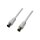 TV coaxial cable, IEC /M to IEC /F, CCS, >85 dB, white, 2.5 m