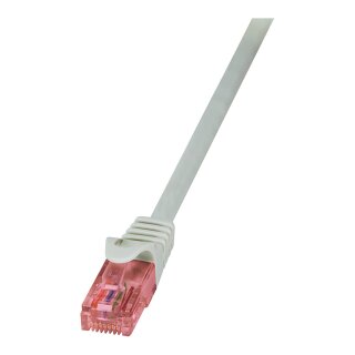 Patch Cable Cat.6 U/UTP BC grey, 0,25m PrimeLine