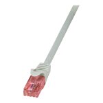Patch Cable Cat.6 U/UTP BC grey, 0,25m PrimeLine