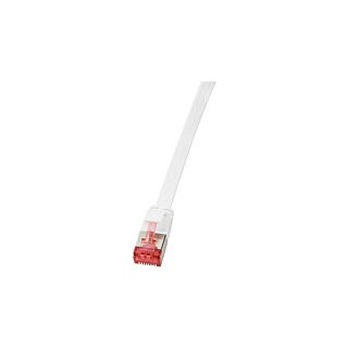Patch Cable Flat Cat.6A Shielded 3,00m white