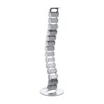 Flexible cable channel, 800x68 mm (18 joints), silver