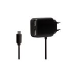 USB-A charger, 10.5 W, 3-port, 2x USB-A, 1x Micro-USB...