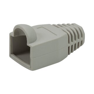 Modular RJ45 Plug Cable Boot 6.5mm GREY, 50pcs