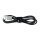 USB 2.0 cable, USB-A/M to Micro-USB/M, nylon, alu, black, 1 m