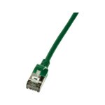 Patch cable Cat.6A TPE SlimLine green 0,5m