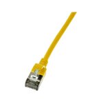 Patch cable Cat.6A TPE SlimLine yellow 3,0m