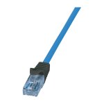 Cat.6A Premium Patch Cable 10G / POE / HDBT, blue, 3 m
