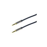 Audio cable, 3.5 mm 3-pin/M to 3.5 mm 3-pin/M, metal,...