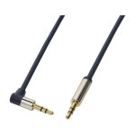 Audio cable, 3.5 mm 3-pin/M (90°) to 3.5 mm 3-pin/M,...