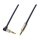 Audio cable, 3.5 mm 3-pin/M (90°) to 3.5 mm 3-pin/M, metal, blue, 1.5 m