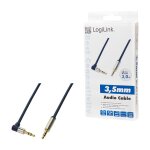 Audio cable, 3.5 mm 3-pin/M (90°) to 3.5 mm 3-pin/M,...