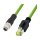 M12 CAT6A Industrial Patch Cable, PUR, M12 X-coded to RJ45, 3,00 m