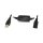 Logilink USB 2.0 cable, USB-A/M to USB-A/F, amplifier, black, 20 m