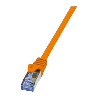Logilink Patch Cable Cat.6A S/FTP orange 1,00m, PrimeLine