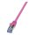 Logilink Patch Cable Cat.6A S/FTP pink 3,00m, PrimeLine