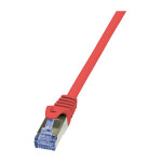 Logilink Patch Cable Cat.6A S/FTP red 3,00m, PrimeLine