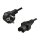 Logilink Power cable, CEE 7/7 (90°) to IEC C15, black, 2 m