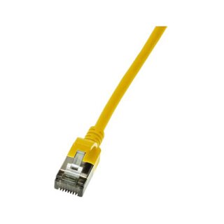 Logilink Patch cable Cat.6A TPE SlimLine yellow 2,0m