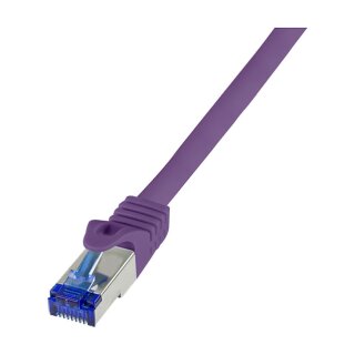 Logilink Patch cable Cat.6A S/FTP Ultraflex GHMT certified, purple 15m