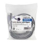 Logilink Cable sleeve with zipper, Polyester, OD: 30 mm,...