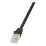 Logilink Patch Cable Cat.6 U/UTP black 0,25m EconLine