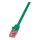 Logilink Patch Cable Cat.6 U/UTP BC green, 0,25m PrimeLine
